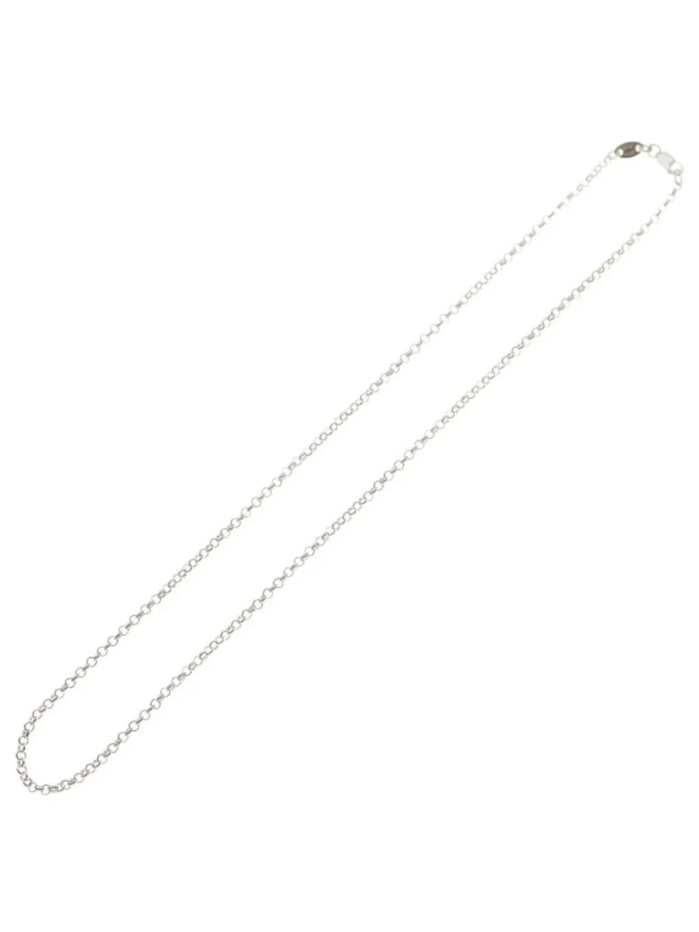 Chrome Hearts Roll Chain Necklace Silver